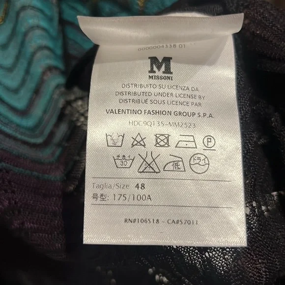 Missoni chevron stripe cardigan sweater